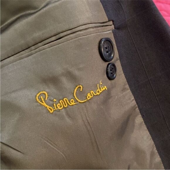 Pierre Cardin Charcoal Double-Breasted Blazer, 38R - Picture 9 of 12